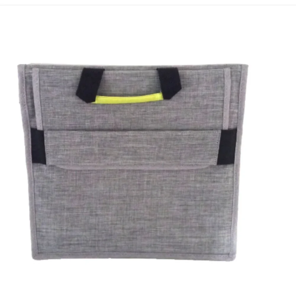 So Mine Travel Organizer Carry Case Ash Gray Lime Tablet Device Bag New NIP